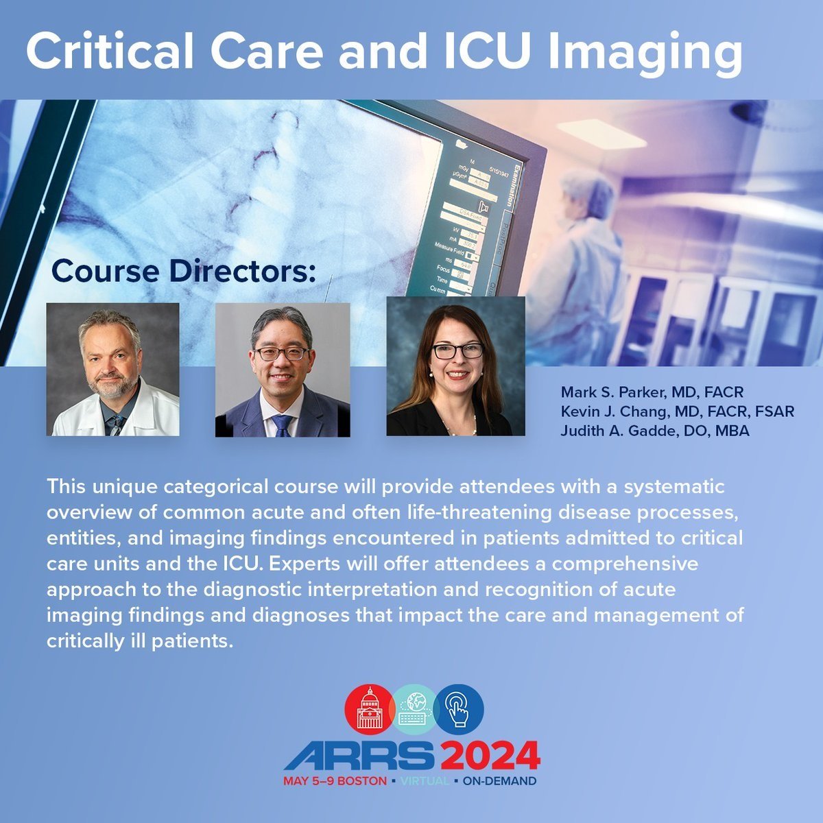 Critical Care and ICU Imaging – ARRS 2024 (Videos) Critical Care and ICU Imaging – ARRS 2024 (Videos)