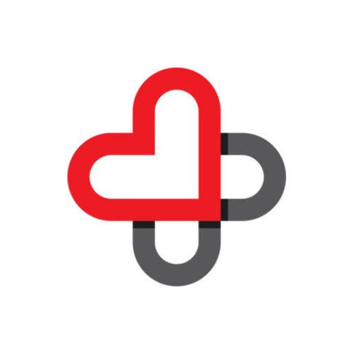 cross health symbol made of hearth liver