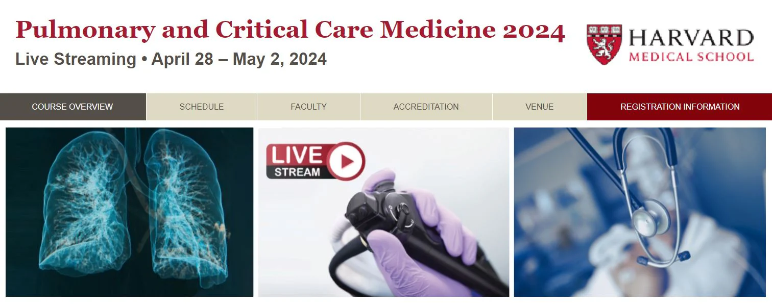 Harvard Pulmonary and Critical Care Medicine 2024 Harvard Pulmonary and Critical Care Medicine 2024